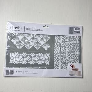 Martha Stewart Adhesive Laser Cut  Artwork Stencil New in Package